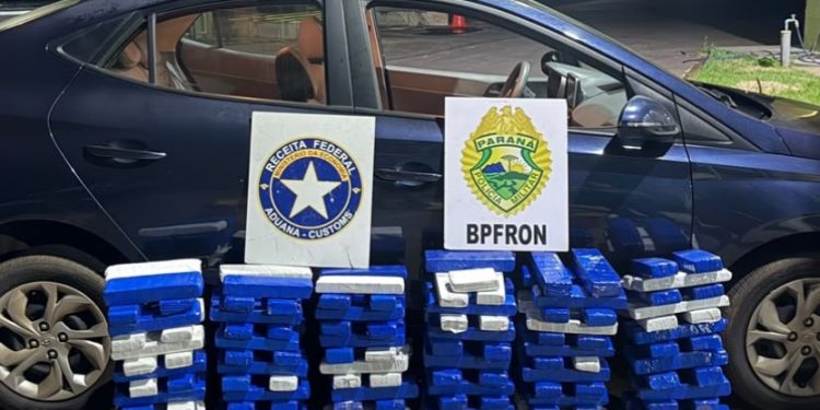 BPFRON apreende 138 quilos de maconha e prende dois homens