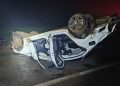 Homem morre após carro sair da pista e capotar na BR-376