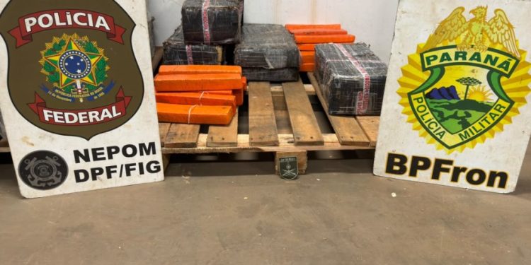 BPFRON e Polícia Federal apreendem 88,9 quilos de maconha