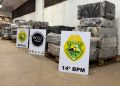 Polícia Militar apreende quase 3 toneladas de maconha escondidas em carga de sucata na BR-277