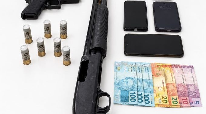 PM apreende espingarda calibre 12 e prende cinco pessoas em ação integrada em Foz do Iguaçu