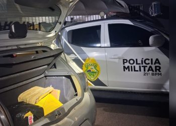 PMPR prende dois homens e apreende quase 39 kg de maconha no Paraná