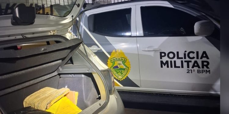 PMPR prende dois homens e apreende quase 39 kg de maconha no Paraná