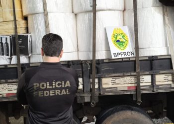 Ação integrada apreende 1.200 caixas de vinho argentino e prende homem