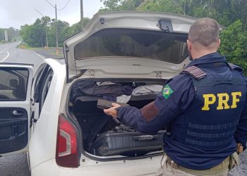 PRF apreende mais de 170 kg de maconha durante abordagem na BR-373