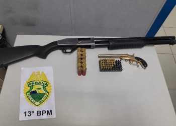 Homem é preso por violência doméstica e posse ilegal de armas em Curitiba