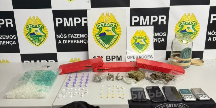 K9 do 13º BPM apreende 3,5 kg de maconha e outras drogas na CIC