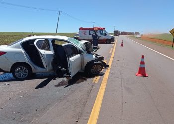 Mulher morre e três pessoas ficam feridas em colisão na BR-369
