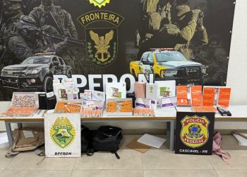 BPFRON e Polícia Federal prendem quatro mulheres com 1.270 ampolas de tirzepatida em Cascavel