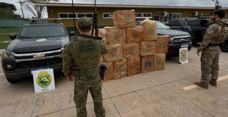 BPFRON e Polícia Federal apreendem 800 pacotes de cigarros contrabandeados