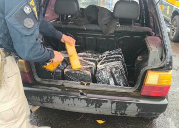PRF apreende 90 quilos de maconha durante fiscalização na BR-277