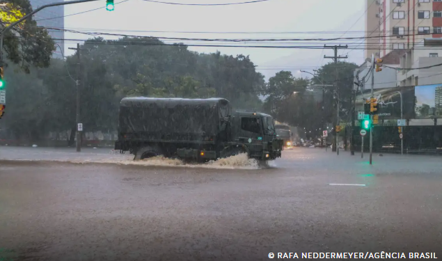 Inmet alerta para grande perigo de tempestade no Sul do país