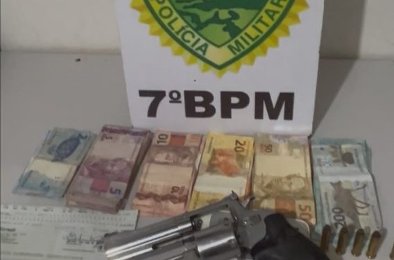 Homem é preso com revólver calibre .357 em Moreira Sales
