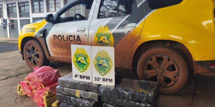 Polícia Militar apreende 130 quilos de maconha após acompanhamento tático