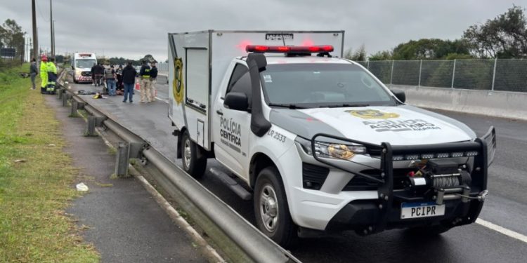 Homem morre após ser atropelado ao tentar atravessar a BR-277 em São José dos Pinhais