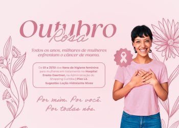 Outubro Rosa: Shopping Curitiba arrecada itens de higiene para o Hospital Erasto Gaertner